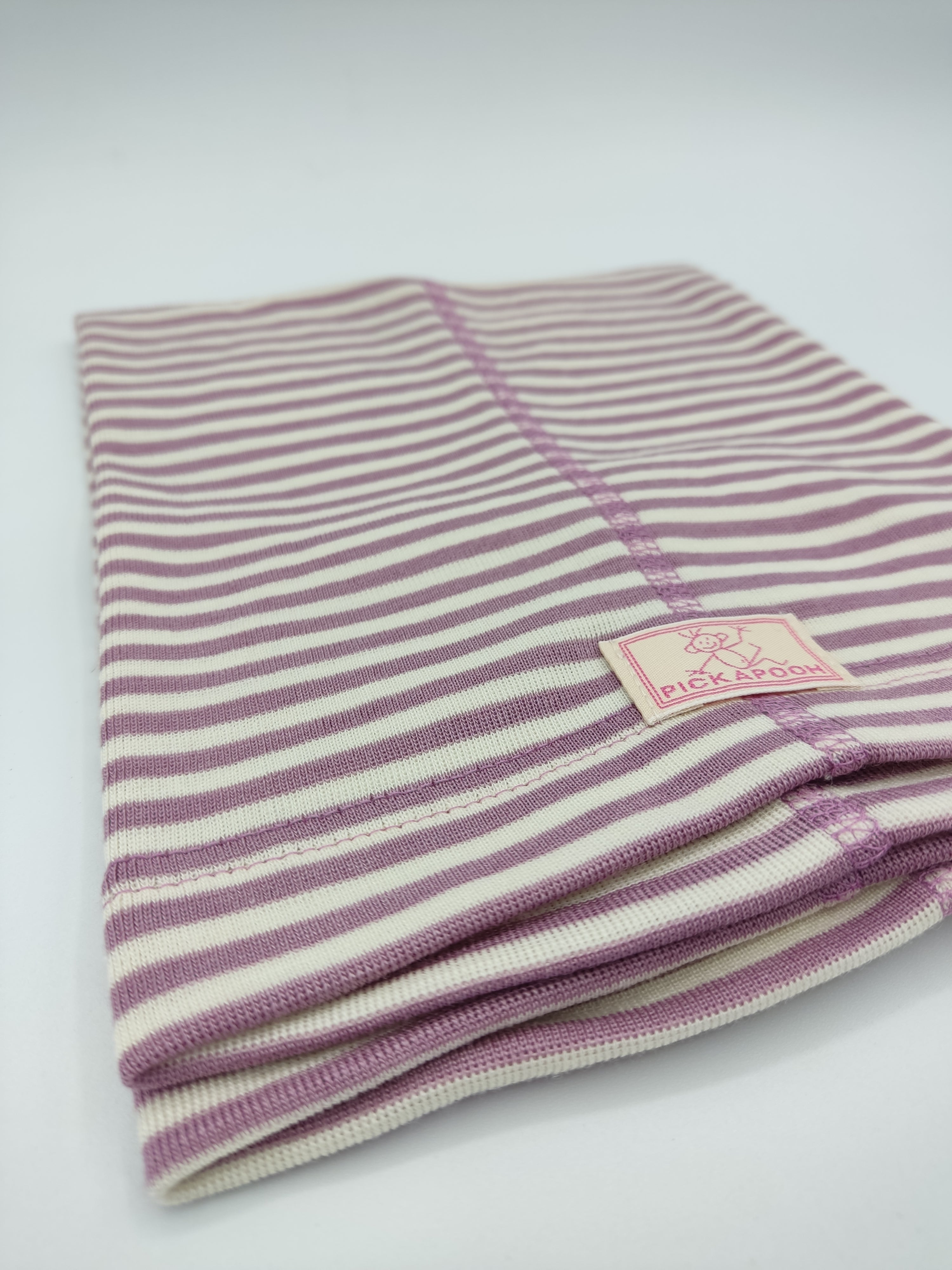 Scaldacollo in lana e seta per bambino e adulto // riga Rosa Antico